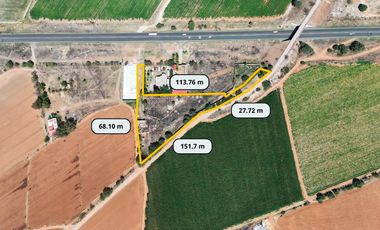 VENTA TERRENO SOBRE CARRETERA RINCÓN DE ROMOS AL NORTE DE LA CIUDAD BI
