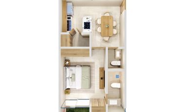 Departamento en venta en Temozón Norte