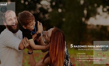 BOSQUES DE YAXKUKUL || INVIERTA EN LOTES DE TERRENO UBICADOS ESTRATÉGICAMENTE EN YAXKUKUL AL NORESTE DE LA CIUDAD DE MÉRIDA