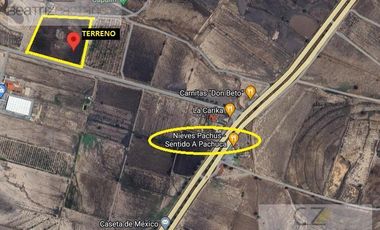 TERRENO EN VENTA CARRETERA A SAN PEDRO HUAQUILPAN, HGO.
