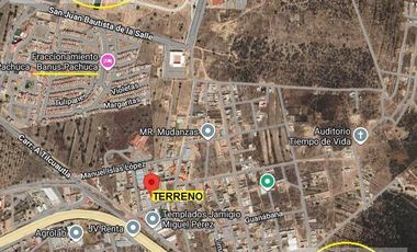 TERRENO EN VENTA 1000M2 , CALLE MARAVILLAS,  LA LOMA, PACHUCA, HGO.