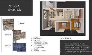 Departamento R58 en  venta Tequis