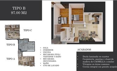 Departamento R58 en  venta Tequis
