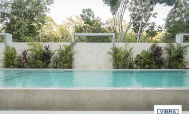 Depto de lujo amueblado y equipado en Aldea Zamá, Tulum.