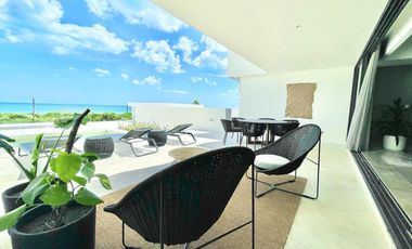 Departamento frente al mar en venta Telchac Puerto