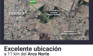 TERRENO EN VENTA, AV. LAS TORRES, EMILIANO ZAPATA, TIZAYUCA, HGO.