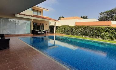 EL DORADO, Casa en VENTA con ALBERCA, acceso a río, 4 recámaras, sala de TV, vigilancia