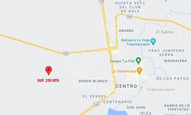 TERRENO EN VENTA EN CENTENARIO TEQUISQUIAPAN CON TITULO DE PROPIEDAD SUP. 250 m2