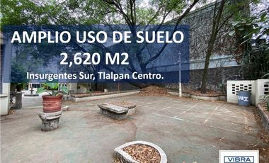 2,620 m2 a la VENTA en Insurgentes Sur.