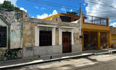 Casa en Venta en el Centro de Mérida , 1hab , 1 baño ,Alberca , Remodelada