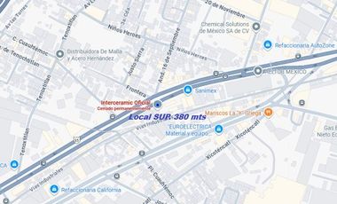 LOCAL EN RENTA EN VIA MORELOS ANTES INTERCERAMIC SUP. 233.80 m2
