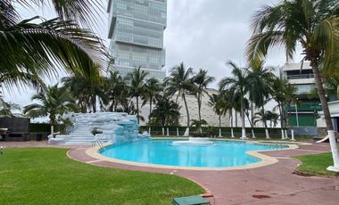 Villas Mocambo, PENTHOUSE en RENTA AMUEBLADO con vista al mar, ALBERCA, 2 recamaras