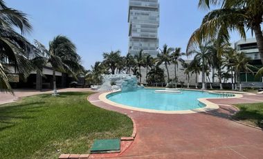 Villas Mocambo, PENTHOUSE en RENTA AMUEBLADO con vista al mar, ALBERCA, 2 recamaras