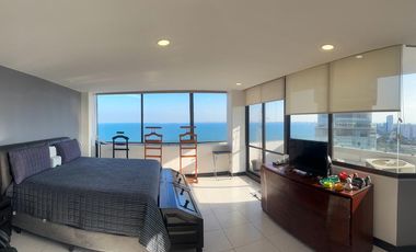 Villas Mocambo, PENTHOUSE en RENTA AMUEBLADO con vista al mar, ALBERCA, 2 recamaras