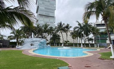 Villas Mocambo, Departamento en RENTA AMUEBLADO con vista al mar, ALBERCA, 2 recamaras