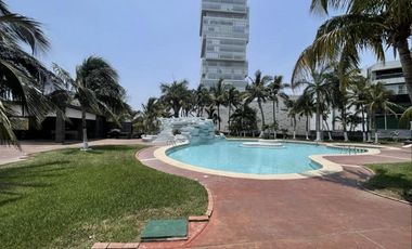 Villas Mocambo, Departamento en RENTA AMUEBLADO con vista al mar, ALBERCA, 2 recamaras