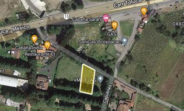 Terreno en renta en el ejido de la Campana muy cerca de la carretera Toluca-Mexico
