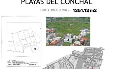 Terreno en  VENTA EN FRACC. PLAYAS DEL CONCHAL. RIVIERA VERACRUZANA, ALVARADO, VERACRUZ