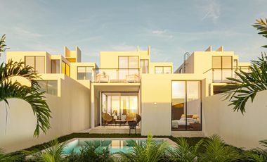 Casa en venta de 3 recámaras dentro de residencial en Conkal