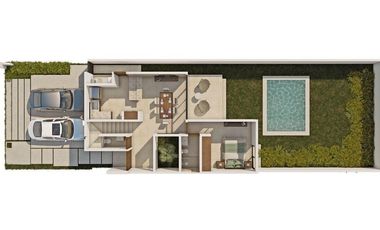 Casa en venta de 3 recámaras dentro de residencial en Conkal