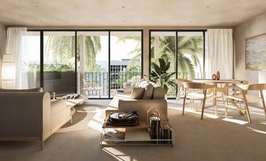 Penthouse exterior con balcón y roof garden privado — Vértiz 496