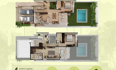 Casa en venta de 3 recámaras dentro de residencial en Conkal