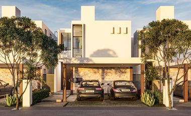 Casa en venta de 3 recámaras dentro de residencial en Conkal