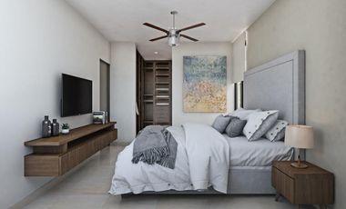 Casa en venta de 3 recámaras dentro de residencial en Conkal