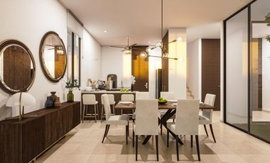 Casa en venta de 3 recámaras dentro de residencial en Conkal