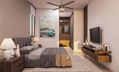 Casa en venta de 3 recámaras dentro de residencial en Conkal