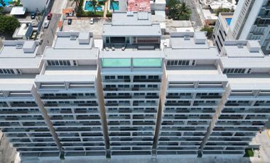 PALMS RESIDENCES, Departamentos en RENTA FRENTE AL MAR, con ALBERCA, elevador y amenidades (BB)