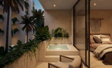 Estudio en venta en Tulum con jacuzzi privado