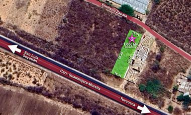 Terreno con vista al lago de Chapala, San Nicolás de Acuña, 1,000 M2