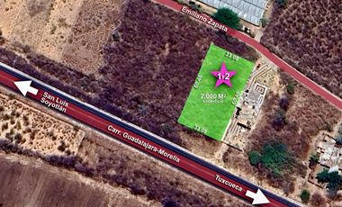 Terreno con vista al lago de Chapala, San Nicolás de Acuña, 1,000 M2