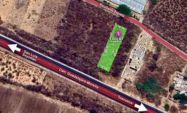 Terreno con vista al lago de Chapala, San Nicolás de Acuña, 1,000 M2