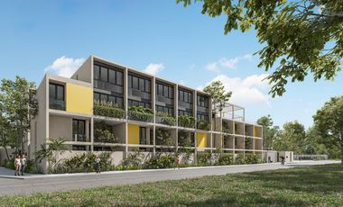 Departamento de 2 recámaras amueblado en Temozón Norte – Entrega abril 2027