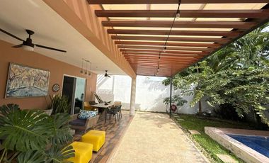 CASA EN VENTA MERIDA, FRACC. ALGARROBOS RESIDENCIAL, ENTREGA INMEDIATA.