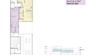 Departamento 2 ambientes en Villa Urquiza