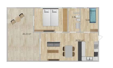 Departamento en venta con renta - Canning, Complejo Main Park