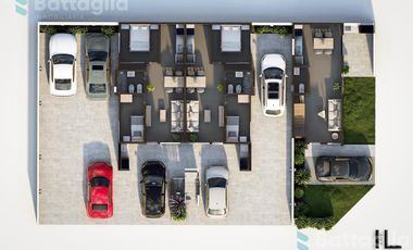 Departamento en PB con espacio vehicular y parrilla