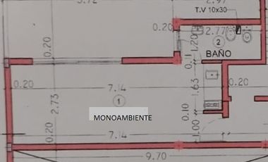 Monoambiente en venta en Moreno Centro