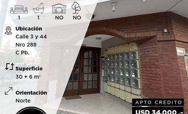 Departamento de dos ambientes a 300 metros del mar en Santa Teresita - Calle 3 y 44 al 288
