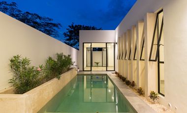 Venta de hermosa casa una planta en Tamora Conkal