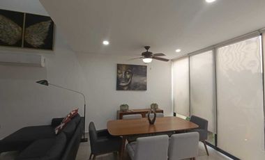 TOWNHOUSE EN RENTA AMUBLADO AL NORTE DE MERIDA ARIA  MONTEBELLO