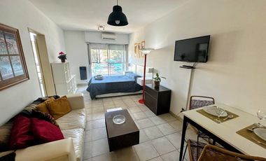 Departamento monoambiente amoblado y equipado super luminoso