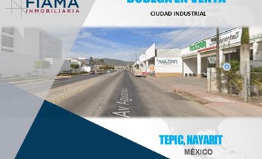 BODEGA EN VENTA EN COL. CD INDUSTRIAL SOBRE AV. AGUAMILPA, TEPIC, NAY.