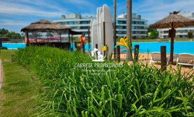 OPORTUNIDAD. Departamento en venta 2 amb. AMOBLADO c/ cochera. Lagoon Pilar.