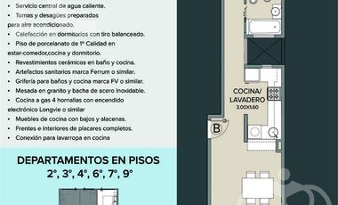 Departamento en venta en construccion en  Lanús Este