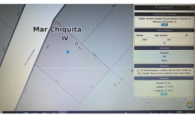 Lote en venta en Mar de Cobo