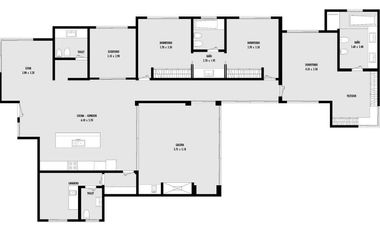 Casa en alquiler - 4 dormitorios 4 baños 190mts2 - Haras del Sur III
